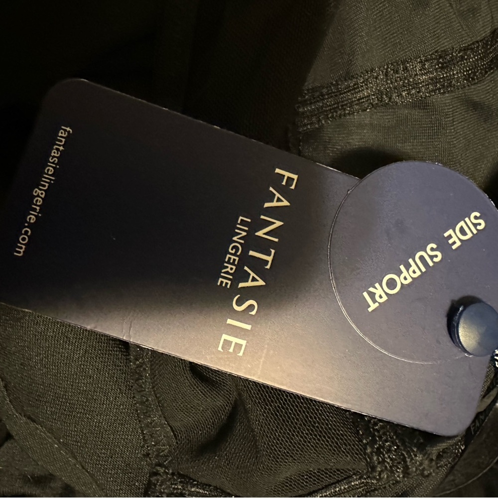 Fantasie illusion bra, 34 G, NWT, black - Picture 2 of 3